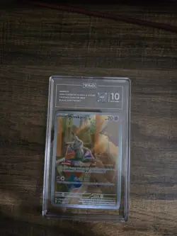 Pokemon Mimikyu 075 Black Star Promo Paldean Fates ETB TAG 10 Gem Mint - Image 1