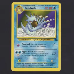 Golduck 35/62 Fossil Uncommon Vintage WOTC Pokemon TCG LP - Image 1
