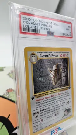 Pokemon Giovanni's Persian Gym Challenge 1st Edition Holo Rare #8 PSA 9 Mint - Image 3