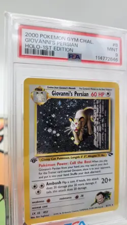Pokemon Giovanni's Persian Gym Challenge 1st Edition Holo Rare #8 PSA 9 Mint - Image 4