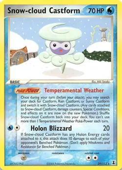 Snow-cloud Castform 29/113 Delta Species Pokemon 001900 - Image 1