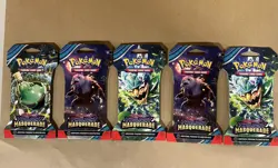 Pokemon Twilight Masquerade Sleeved Booster Pack New Sealed (Lot of 5) - Image 3
