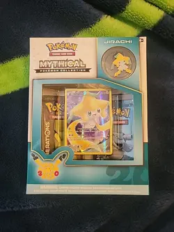 Pokemon TCG Mythical Pin Collection Jirachi Generations 20th Anniversary New - Image 1