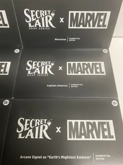 MTG Secret Lair x Marvel Rainbow Foil Edition Set (6) SEALED Marvel Cards NM 🔥 - Image 3