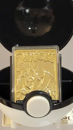 Pokemon Charizard Limited Edition 23k Gold Plated Trading Card Over 20 Years Old - Image 5