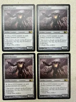 Magic the Gathering Steel Overseer 214/249 Magic 2011 Regular Rare x4 Playset - Image 1
