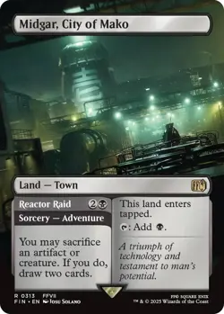 Near Mint, English - 1 x MTG Midgar, City of Mako - Borderless Final Fantasy - Image 1