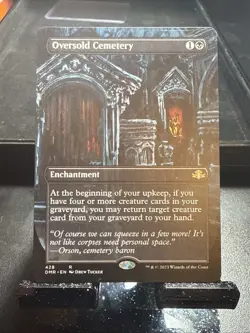 Oversold Cemetery (Borderless) Dominaria Remastered REGULAR BORDERLESS - Image 1
