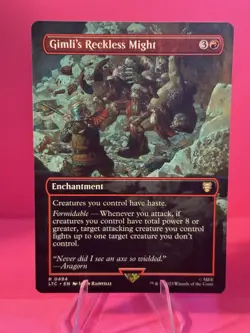 Gimli's Reckless Might (Borderless) Commander: the Lord of the Rings: Tales... - Image 1