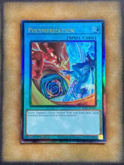 Yugioh Polymerization RA03-EN051 Prismatic Ultimate Rare Alt Art 1st Ed NM - Image 1