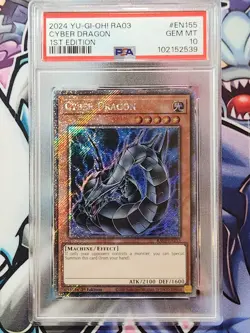 Cyber Dragon ALT ART - PSA 10 - RA03-EN155 - Platinum Secret Rare - Yugioh - Image 1