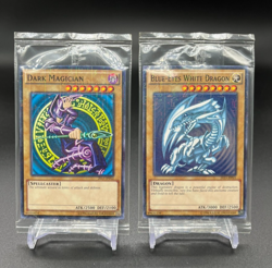 Yu-Gi-Oh WCS 2015 BLUE-EYES WHITE DRAGON DARK MAGICIAN set of 2 Millennium Rare - Image 1