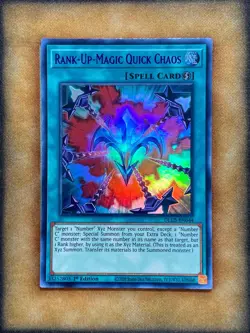 Yugioh Rank-Up-Magic Quick Chaos DLCS-EN044 Ultra Rare 1st Ed PURPLE NM - Image 1