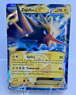 Pokemon TCG Team Plasma Zapdos EX Plasma Storm Holo Ultra Rare Card 48/135 NM - Image 1