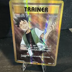 Brock's Grit 107/108 XY Evolutions Pokemon Card Ultra Rare Full Art Holo LP - Image 1