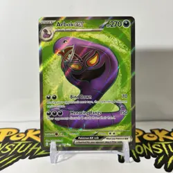Arbok ex 185/165 Scarlet & Violet 151 Full Art Ultra Rare Holo Pokemon Card NM - Image 1