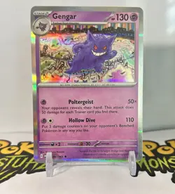 Gengar 094/165 - Holo Rare Scarlet & Violet 151 Pokemon TCG Card - NM - Image 1