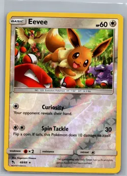 Eevee 48/68 Reverse Holo Hidden Fates - Pokemon Card - NM - Image 1
