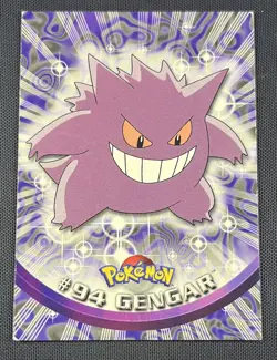 1st Edition Gengar #94 Pokemon Vintage Topps Blue Label English Card - Image 1