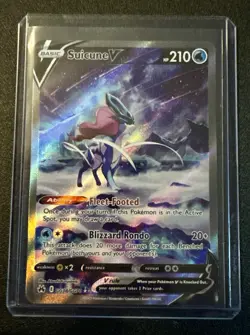 Suicune V GG38/GG70 Crown Zenith: Galarian Gallery Holo Pokemon Card TCG - Image 3