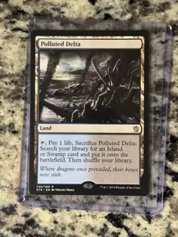 POLLUTED DELTA Khans Of Tarkir KTK Magic MTG NM/very LP CARD - Image 1