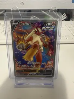 Pokemon TCG Blaziken v Full Art Ultra Rare Holo Card Chilling Reign 161/198 NM - Image 1