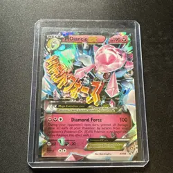 Pokemon TCG Mega Diancie EX Black Star Promo Holo Card XY44 - Image 1