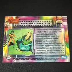 Round One Equals Defeat 26 Topps Pokemon Card Series 1 - Topps - Image 2