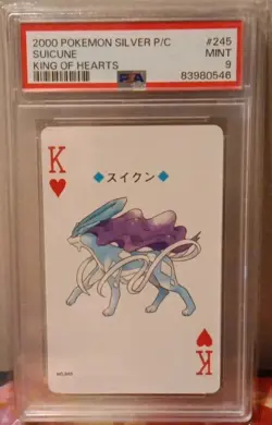 PSA 10/9 ENTEI, RAIKOU, SUICUNE 2000 Japanese GOLD SILVER Playing Cards Pokemon - Image 5
