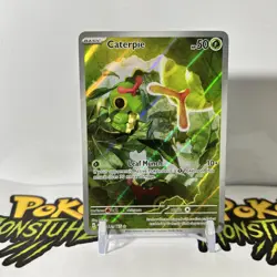 Caterpie 172/165 - Pokemon SV: Scarlet & Violet 151 Illustration Rare - NM - Image 1
