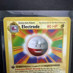 ⚡Electrode 21/102 1st Edition Shadowless Rare English Base Set Pokemon TCG NM⚡ - Image 2
