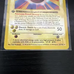 ⚡Electrode 21/102 1st Edition Shadowless Rare English Base Set Pokemon TCG NM⚡ - Image 3