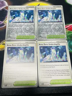 Pokemon Area Zero Underdepths 131/142 Stellar Crown Trainer (x4 Playset) NM - Image 1