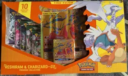 Pokemon TCG Reshiram & Charizard GX Premium Collection Box Sealed - Image 1