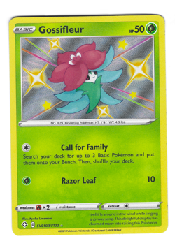 Pokemon TCG Shining Fates Shiny Vault Gossifleur Holo SV010/SV122 NM/M - Image 1