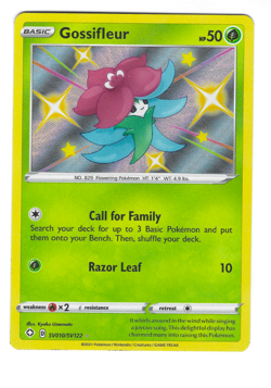 Pokemon TCG Shining Fates Shiny Vault Gossifleur Holo SV010/SV122 NM/M - Image 3