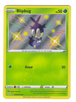 Pokemon TCG Shining Fates Shiny Vault Blipbug Holo SV007/SV122 NM/M - Image 1