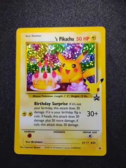 Pokemon Birthday 's Pikachu 24/53 Celebrations: Classic Collection Holo - Image 1
