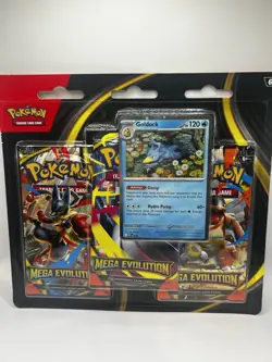 Set Of 2 Pokemon Mega Evolution 3 Pack Blisters - Psyduck & Golduck - Image 3