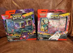 Pokemon Mega Battle Deck Box Set Gengar Ex and Daincie Ex Brand New In Hand Rare - Image 1