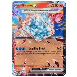 Eiscue ex - 042/197 Obsidian Flames Double Rare Pokemon TCG (HOLO, NM) - Image 1