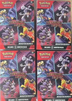 Pokemon (LOT OF 4) TCG Scarlet & Violet Destined Rivals Booster Bundle - Image 1
