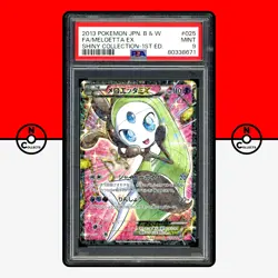 Pokemon PSA 9 Meloetta EX 025/020 Full Art BW Shiny Collection SC Japanese - Image 1