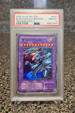 PSA 10 GEM MINT Blue Eyes Ultimate Dragon Yu-Gi-Oh! 2000 Premium Pack 3 P3-01 - Image 2