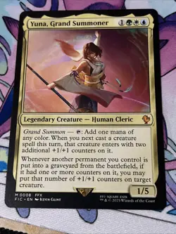 Magic: The Gathering Final Fantasy Yuna Grand Summoner Mythic Card #0008 - Image 1