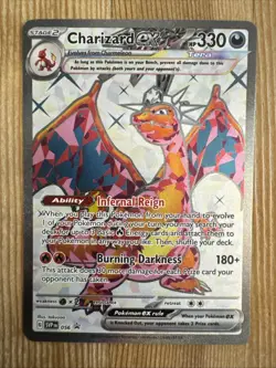Charizard ex SVP056 Black Star Promo Full Art Scarlet & Violet Pokemon Card NM - Image 1