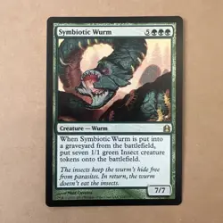 MTG Magic the Gathering Symbiotic Wurm (174/320) Commander LP - Image 1