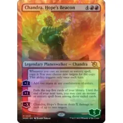 FOIL CHANDRA, HOPE'S BEACON (BORDERLESS) March Of The Machine MOM Planeswalker - Image 1