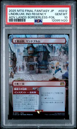 Lindblum, Ind Regency #0312 MTG Japanese Final Fantasy Borderless-Foil PSA 10 - Image 1