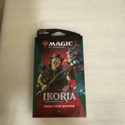 MTG Magic the Gathering Ikoria Green Theme Booster 2020 Factory Sealed READ - Image 1